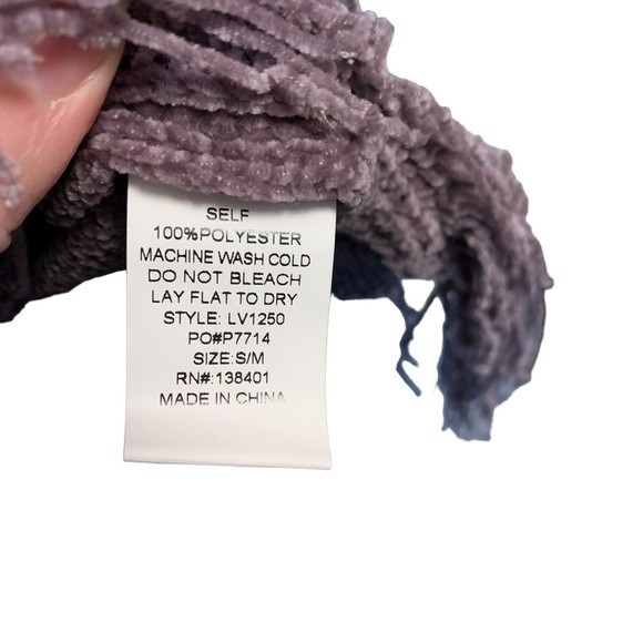 LLove Pullover Purple Sweater Poncho. Size Small Medium. - Picture 10 of 10